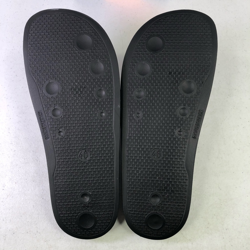 MSGM Men’s Black White Slide Sandals Size 7 $135. - Picture 7 of 8